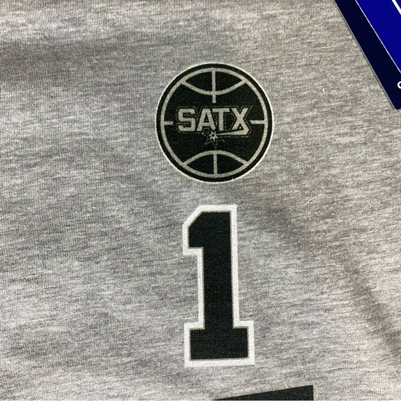 San Antonia Spurs Wembanyama T Shirt Men’s 2XL SATX Gray Short Sleeve Crew Neck - Picture 9 of 11
